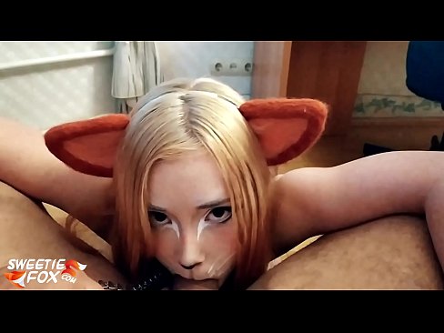 ❤️ Кицунэ глытае член і канчае ў рот ️❌ Порна у нас ❌